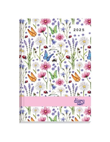 Next ημερολόγιο 2025 Gallery ημερήσιο δετό 14x21εκ, Πεταλούδες