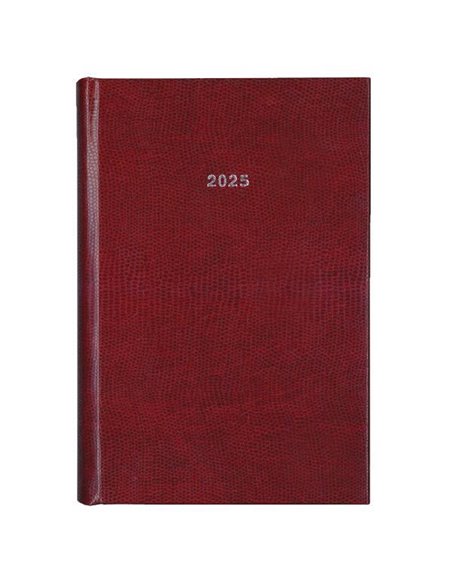 Next ημερολόγιο 2025 skin ημερήσιο δετό μπορντώ 17x25εκ.
