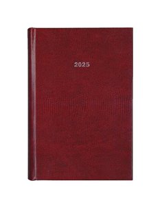 Next ημερολόγιο 2025 skin ημερήσιο δετό μπορντώ 14x21εκ.