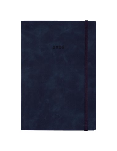 Next ημερολόγιο 2026 Cuba ημερήσιο flexi μπλε με λάστιχο 14x21εκ. Δυνατότητα εκτύπωσης