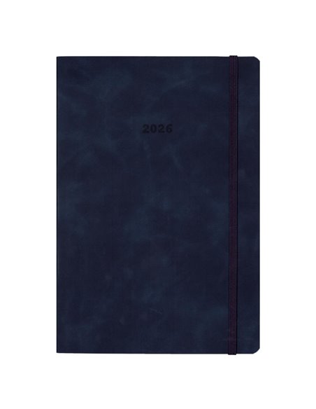 Next ημερολόγιο 2026 Cuba ημερήσιο flexi μπλε με λάστιχο 14x21εκ. Δυνατότητα εκτύπωσης