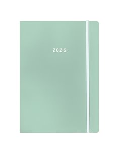 Next ημερολόγιο 2026 Pastel ημερήσιο flexi ανοιχτό πράσινο με λάστιχο 14x21εκ.