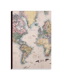 Next ημερολόγιο 2026 Trends World map II ημερήσιο δετό 14x21εκ.