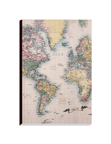 Next ημερολόγιο 2026 Trends World map II ημερήσιο δετό 14x21εκ.