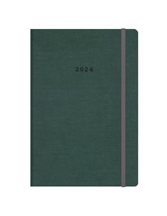 Next ημερολόγιο 2026 Nomads ημερήσιο flexi πράσινο με λάστιχο 14x21εκ. Δυνατότητα εκτύπωσης
