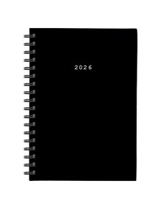 Next ημερολόγιο 2026 basic ημερήσιο σπιράλ μαύρο 14x21εκ.  Δυνατότητα εκτύπωσης