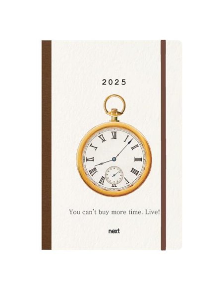 Next ημερολόγιο 2025 Trends ημερήσιο flexi με λάστιχο 12x17εκ. Time