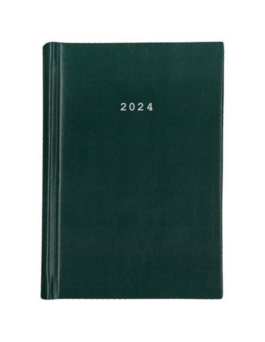 Next ημερολόγιο 2024 basic ημερήσιο δετό πράσινο 14x21εκ.