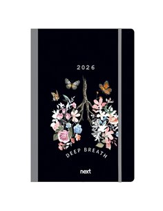 Next ημερολόγιο 2026 Trends Deep breath ημερήσιο flexi με λάστιχο 12x17εκ.