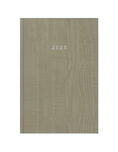 Next ημερολόγιο 2025 wood ημερήσιο δετό μπεζ 17x25εκ.