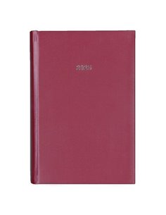 Next ημερολόγιο 2025 metallic ημερήσιο δετό μπορντώ 14x21εκ.