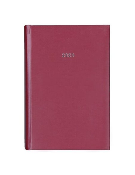 Next ημερολόγιο 2025 metallic ημερήσιο δετό μπορντώ 14x21εκ.