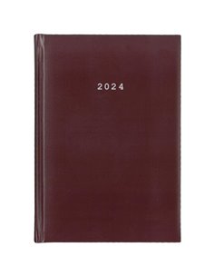 Next ημερολόγιο 2024 basic ημερήσιο δετό μπορντώ 17x25εκ.