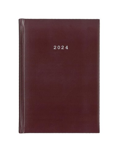 Next ημερολόγιο 2024 basic ημερήσιο δετό μπορντώ 17x25εκ.