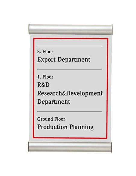 Σύστημα τοποθέτησης επιγραφών 14,8x10,5εκ.
