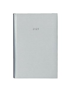 Next ημερολόγιο 2025 metallic ημερήσιο δετό ασημί 17x25εκ.