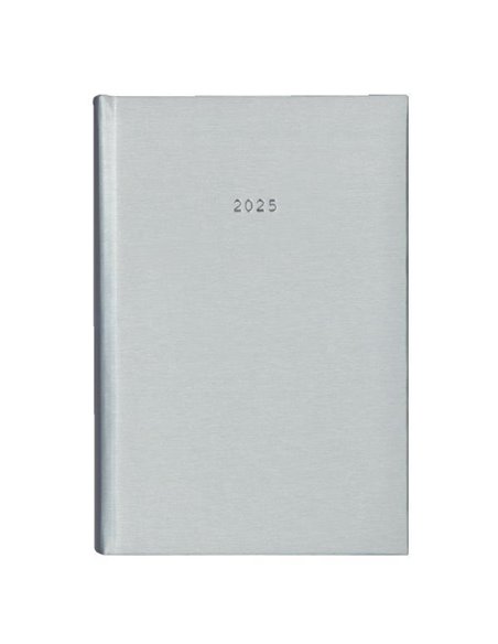 Next ημερολόγιο 2025 metallic ημερήσιο δετό ασημί 17x25εκ.