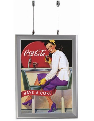 Μεταλλικό πλαίσιο 32χιλ. Α1 για βιτρίνα