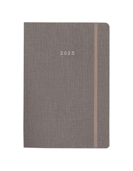 Next ημερολόγιο 2025 nomad ημερήσιο flexi γκρι με λάστιχο 17x25εκ.