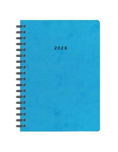 Next ημερολόγιο 2026 πρεσπάν ημερήσιο σπιράλ γαλάζιο 14x21εκ. Δυνατότητα εκτύπωσης