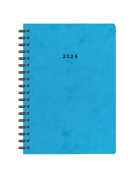 Next ημερολόγιο 2026 πρεσπάν ημερήσιο σπιράλ γαλάζιο 14x21εκ. Δυνατότητα εκτύπωσης