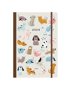 Next ημερολόγιο 2026 Trends Dogs ημερήσιο flexi με λάστιχο 14x21εκ.