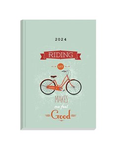 Next ημερολόγιο 2024 Gallery ημερήσιο δετό 12x17εκ, Riding