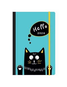 Next ημερολόγιο 2026 Trends Kitty ημερήσιο flexi με λάστιχο 14x21εκ.