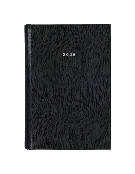 Next ημερολόγιο 2026 skin ημερήσιο δετό μαύρο 17x25εκ.  Δυνατότητα εκτύπωσης