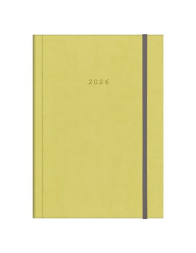 Next ημερολόγιο 2026 velvet ημερήσιο δετό λαχανί με λάστιχο 17x25εκ. Δυνατότητα εκτύπωσης