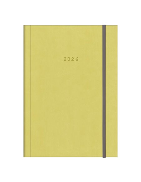 Next ημερολόγιο 2026 velvet ημερήσιο δετό λαχανί με λάστιχο 17x25εκ. Δυνατότητα εκτύπωσης