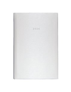 Next ημερολόγιο 2026 metallic ημερήσιο δετό λευκό 17x25εκ.  Δυνατότητα εκτύπωσης