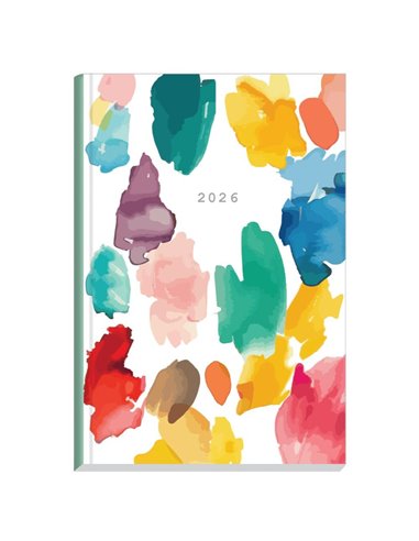 Next ημερολόγιο 2026 Trends Watercolour ημερήσιο δετό 14x21εκ.