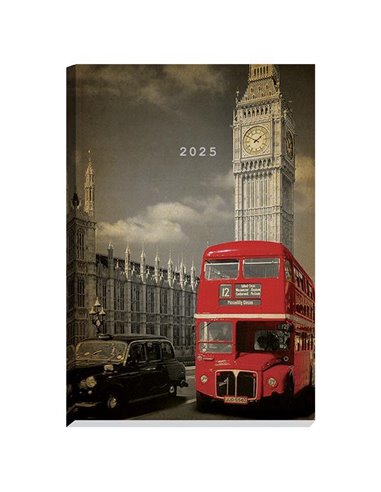 Next ημερολόγιο 2025 Gallery ημερήσιο δετό 14x21εκ, Βig Ben