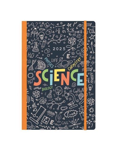 Next ημερολόγιο 2025 Trends ημερήσιο flexi με λάστιχο 12x17εκ. Science