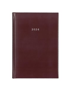 Next ημερολόγιο 2026 basic ημερήσιο δετό μπορντώ 17x25εκ.  Δυνατότητα εκτύπωσης