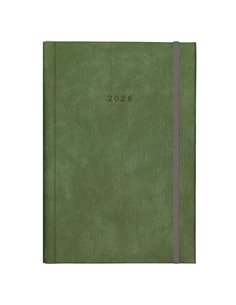Next ημερολόγιο 2026 bali ημερήσιο δετό πράσινο με λάστιχο 14x21εκ. Δυνατότητα εκτύπωσης