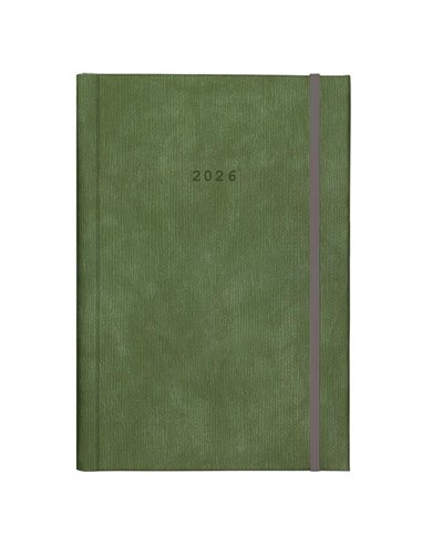 Next ημερολόγιο 2026 bali ημερήσιο δετό πράσινο με λάστιχο 14x21εκ. Δυνατότητα εκτύπωσης