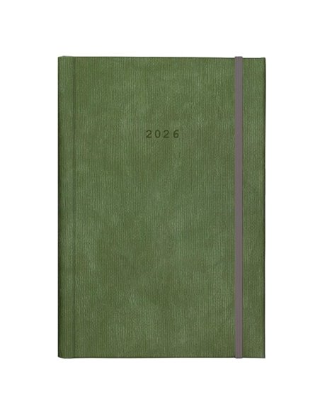 Next ημερολόγιο 2026 bali ημερήσιο δετό πράσινο με λάστιχο 14x21εκ. Δυνατότητα εκτύπωσης