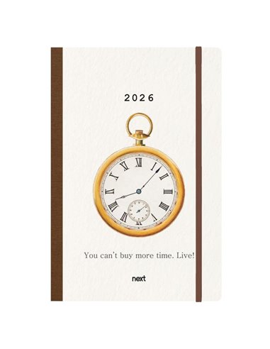 Next ημερολόγιο 2026 Trends Time ημερήσιο flexi με λάστιχο 14x21εκ.