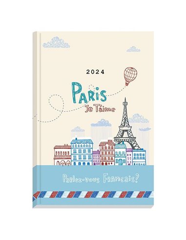 Next ημερολόγιο 2024 Gallery ημερήσιο δετό 14x21εκ, Paris