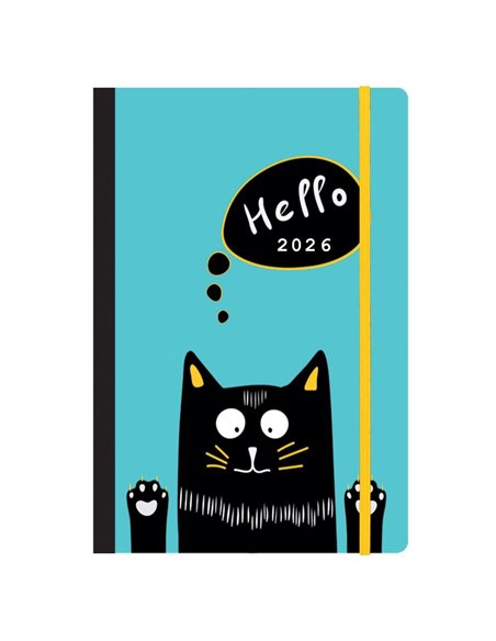 Next ημερολόγιο 2026 Trends Kitty ημερήσιο flexi με λάστιχο 12x17εκ.