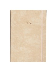 Next ημερολόγιο 2026 bali ημερήσιο δετό μπεζ με λάστιχο 17x25εκ. Δυνατότητα εκτύπωσης