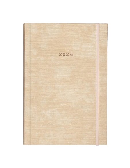 Next ημερολόγιο 2026 bali ημερήσιο δετό μπεζ με λάστιχο 17x25εκ. Δυνατότητα εκτύπωσης