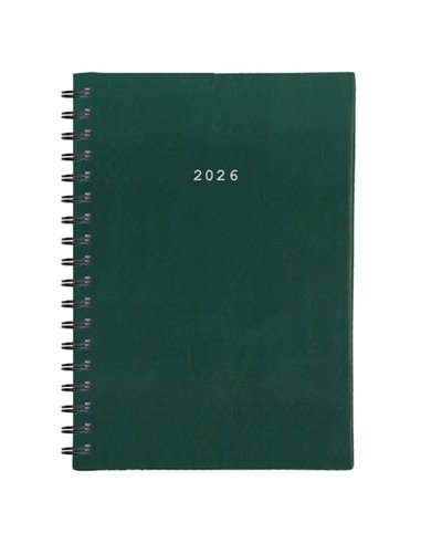 Next ημερολόγιο 2026 basic xl ημερήσιο σπιράλ πράσινο 21x29εκ.  Δυνατότητα εκτύπωσης