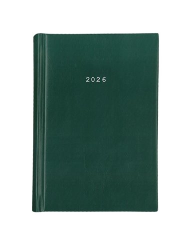 Next ημερολόγιο 2026 basic ημερήσιο δετό πράσινο 12x17εκ.  Δυνατότητα εκτύπωσης