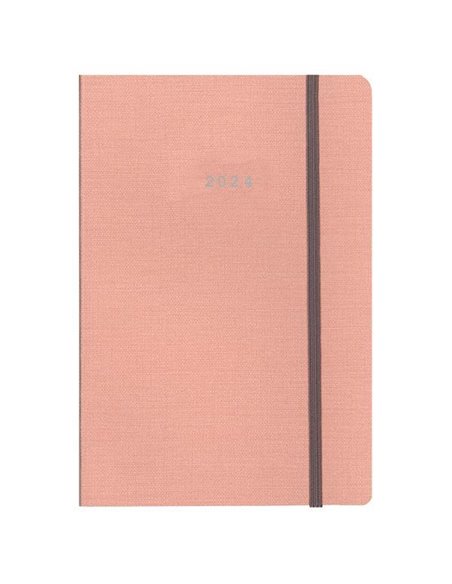 Next ημερολόγιο 2024 nomad ημερήσιο flexi ροζ με λάστιχο 14x21εκ.