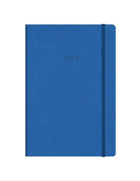 Next ημερολόγιο 2026 Nomads ημερήσιο flexi μπλε με λάστιχο 14x21εκ. Δυνατότητα εκτύπωσης