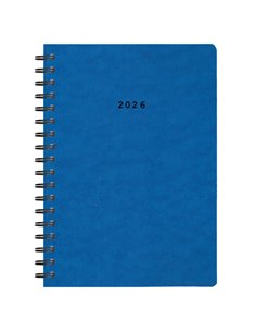 Next ημερολόγιο 2026 πρεσπάν ημερήσιο σπιράλ μπλε 14x21εκ.  Δυνατότητα εκτύπωσης