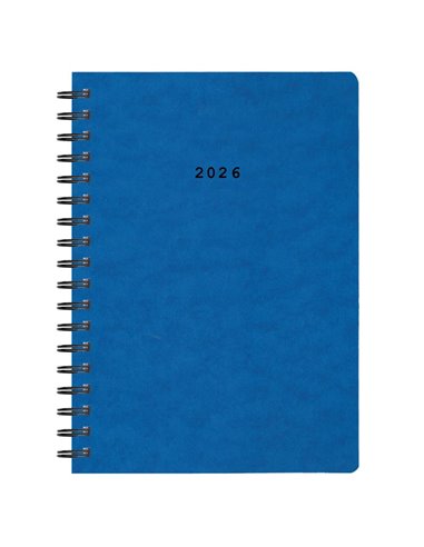 Next ημερολόγιο 2026 πρεσπάν ημερήσιο σπιράλ μπλε 14x21εκ.  Δυνατότητα εκτύπωσης